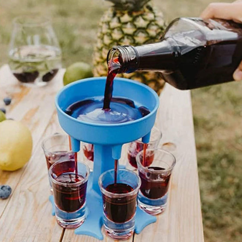 Whisky Beer And Wine - 6-стреловый стеклянный диспенсер для вина, виски,